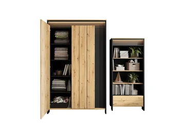 Huddinge Möbelset För Vardagsrum - Beige - Förvaring - Förvaringsmöbler - Möbelset för vardagsrum