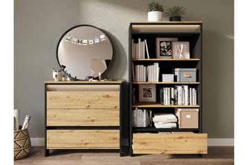 Huddinge Möbelset För Vardagsrum - Brun/Svart - Förvaring - Förvaringsmöbler - Möbelset för vardagsrum