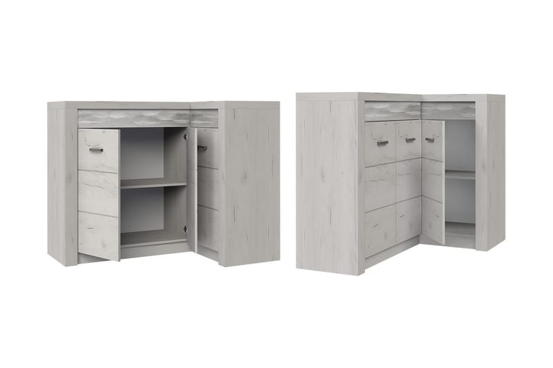 Indianapolis Skänk 131x42x104 cm - Mörk ask - Förvaring - Förvaringsmöbler - Sideboard & skänk