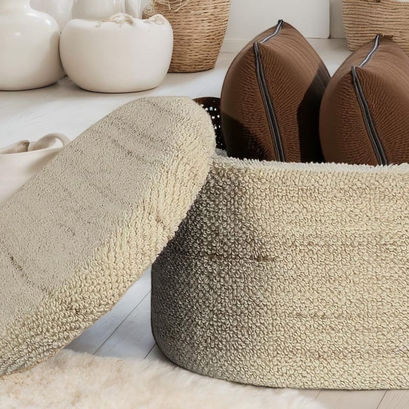 Ivoara Pall 81 cm Oval - brunbeige - Förvaring - Förvaringsmöbler - Förvaringskista & sängkista