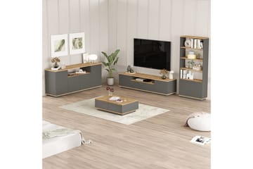 Jaivind Möbelset För Vardagsrum - Brun/Antracit - Förvaring - Förvaringsmöbler - Möbelset för vardagsrum