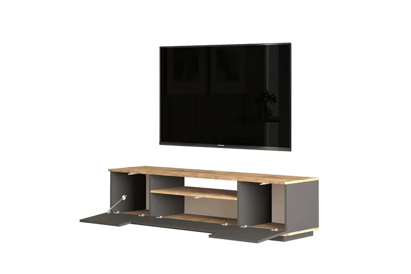 Jaivind Möbelset För Vardagsrum - Brun/Antracit - Förvaring - Förvaringsmöbler - Möbelset för vardagsrum