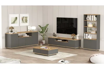 Jaivind Möbelset För Vardagsrum - Brun/Antracit - Förvaring - Förvaringsmöbler - Möbelset för vardagsrum