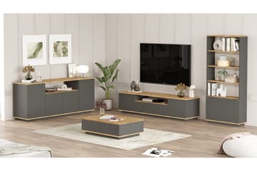 Jaivind Möbelset För Vardagsrum - Brun/Antracit - Förvaring - Förvaringsmöbler - Möbelset för vardagsrum