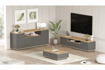 Jaivind Möbelset För Vardagsrum - Brun/Antracit - Förvaring - Förvaringsmöbler - Möbelset för vardagsrum