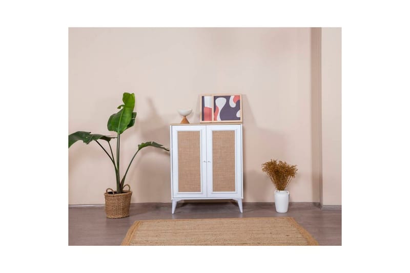 Jatinder Skänk 90x41 cm - Natur/Vit - Förvaring - Förvaringsmöbler - Sideboard & skänk
