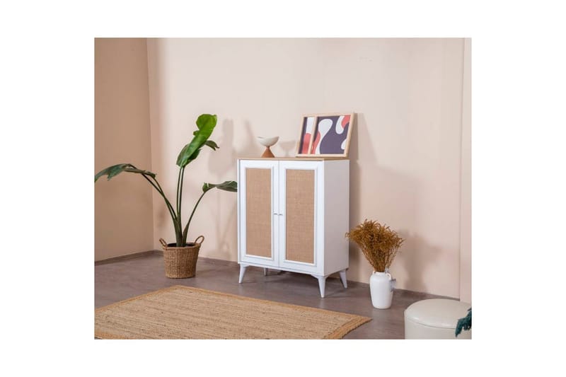 Jatinder Skänk 90x41 cm - Natur/Vit - Förvaring - Förvaringsmöbler - Sideboard & skänk