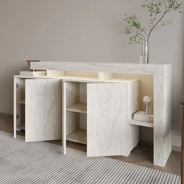 Jurukovo Konsolbord 170 cm - Travertin - Förvaring - Förvaringsmöbler - Sideboard & skänk