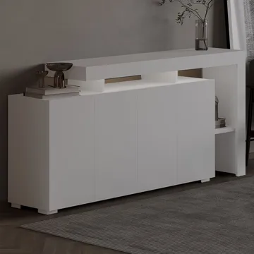 Jurukovo Konsolbord 170 cm - Vit - Förvaring - Förvaringsmöbler - Sideboard & skänk