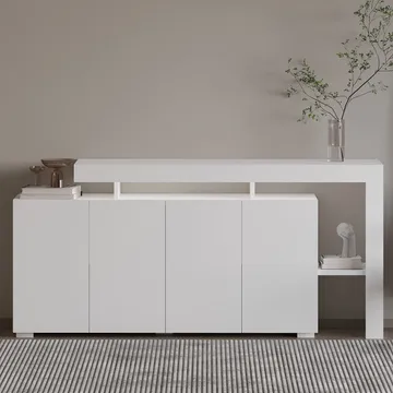Jurukovo Konsolbord 170 cm - Vit - Förvaring - Förvaringsmöbler - Sideboard & skänk