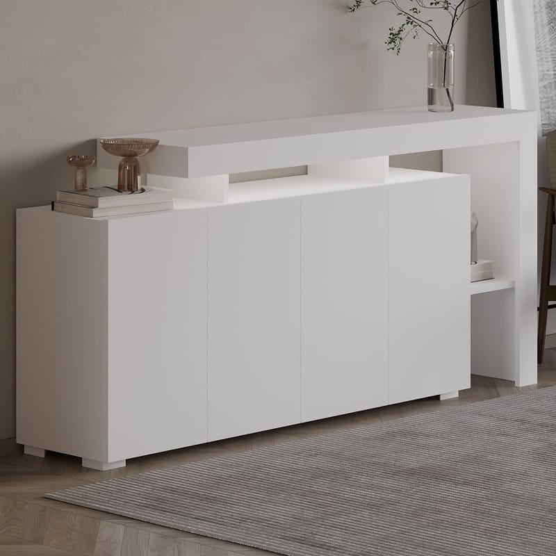 Jurukovo Konsolbord 170 cm - Vit - Förvaring - Förvaringsmöbler - Sideboard & skänk