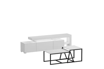 Jurukovo Möbelset För Vardagsrum - Vit - Förvaring - Förvaringsmöbler - Möbelset för vardagsrum