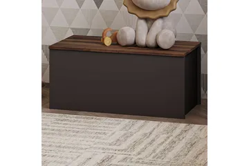 Kamiloba Hörnbyrå 90 cm - Antracit/Valnöt - Förvaring - Förvaringsmöbler - Byrå