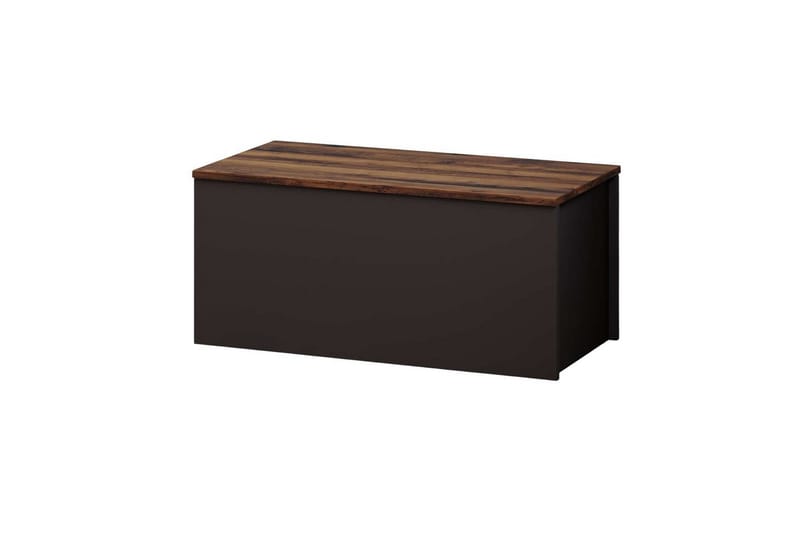 Kamiloba Hörnbyrå 90 cm - Antracit/Valnöt - Förvaring - Förvaringsmöbler - Byrå