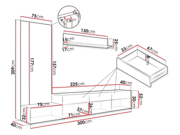 Kyrelon Tv-Enhet - Förvaring - Förvaringsmöbler - Möbelset för vardagsrum