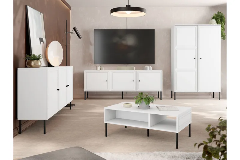 Laholm Möbelset För Vardagsrum - Vit - Förvaring - Förvaringsmöbler - Möbelset för vardagsrum
