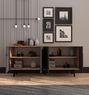 Latinara Konsolbord 180 cm - Sapphire Oak, Antracit - Förvaring - Förvaringsmöbler - Sideboard & skänk