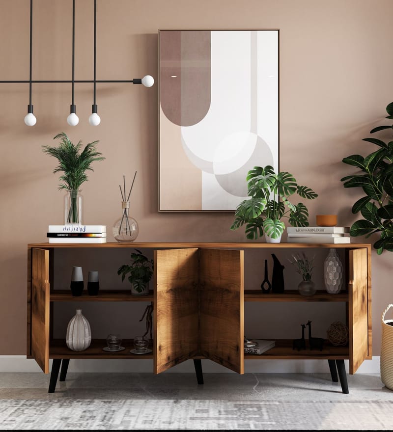 Latinara Konsolbord 180 cm - Valnöt - Förvaring - Förvaringsmöbler - Sideboard & skänk