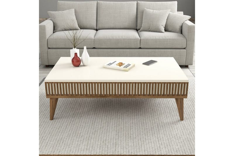 Lissione Möbelset För Vardagsrum - Natur/Vit - Förvaring - Förvaringsmöbler - Möbelset för vardagsrum