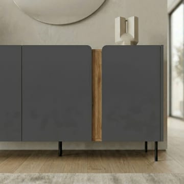 Lomar Konsol 150x82,9x40,5 cm - antracit naturlig ek svart - Förvaring - Förvaringsmöbler - Sideboard & skänk