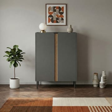 Lomar Sideboard 90x120,4x40,5 cm - Antracit, naturlig ek, svart - Förvaring - Förvaringsmöbler - Sideboard & skänk