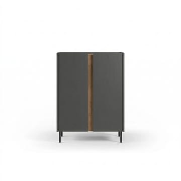 Lomar Sideboard 90x120,4x40,5 cm - Antracit, naturlig ek, svart - Förvaring - Förvaringsmöbler - Sideboard & skänk
