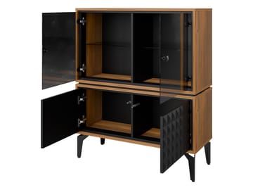 Lorvenn Möbelset För Vardagsrum - Brun/Svart - Förvaring - Förvaringsmöbler - Möbelset för vardagsrum