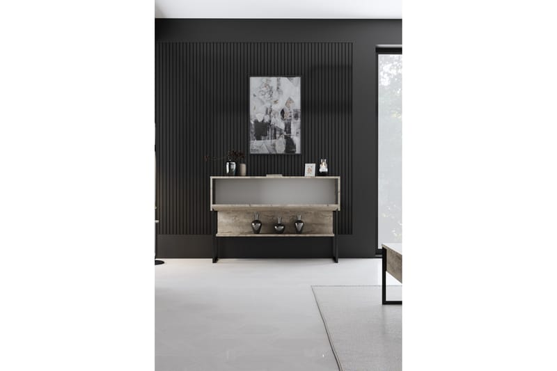 Luxe Möbelset För Vardagsrum - Beige/Svart - Förvaring - Förvaringsmöbler - Möbelset för vardagsrum