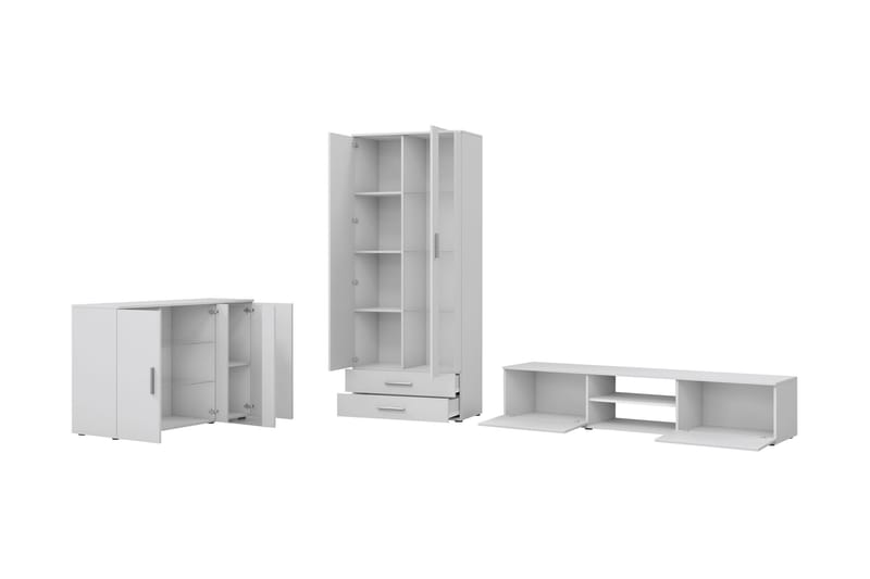 Lyrosen Möbelset För Vardagsrum - Beige - Förvaring - Förvaringsmöbler - Möbelset för vardagsrum