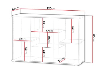 Lyrosen Skänk 120x41 cm - Beige - Förvaring - Förvaringsmöbler - Sideboard & skänk