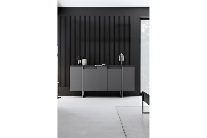 Möbelset För Vardagsrum Luxe - Antracit/Silver - Förvaring - Förvaringsmöbler - Möbelset för vardagsrum
