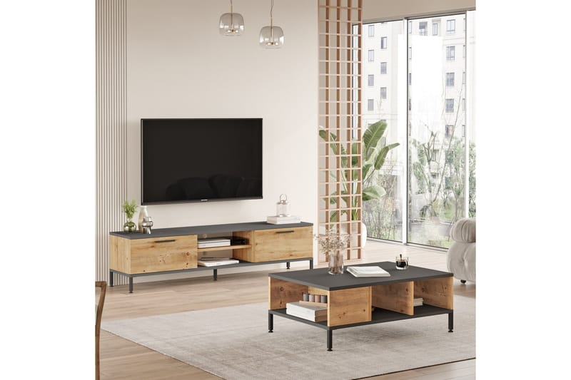 Möbelset Jahida För Vardagsrum - Hanah Home - Möbelset för vardagsrum