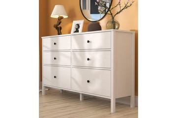 Meyric Hörnbyrå 154 cm - Natur/Vit - Förvaring - Förvaringsmöbler - Byrå