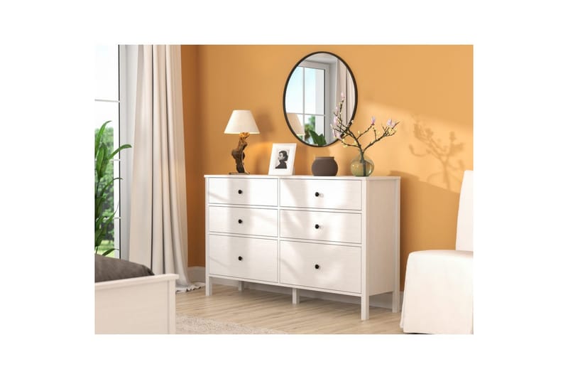 Meyric Hörnbyrå 154 cm - Natur/Vit - Förvaring - Förvaringsmöbler - Byrå