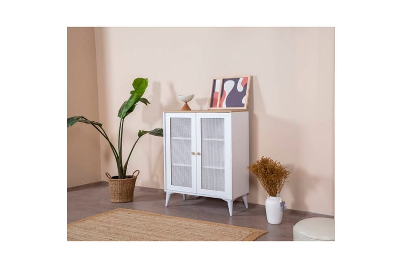 Mjudi Skänk 90x41 cm - Natur/Vit - Förvaring - Förvaringsmöbler - Sideboard & sk�änk