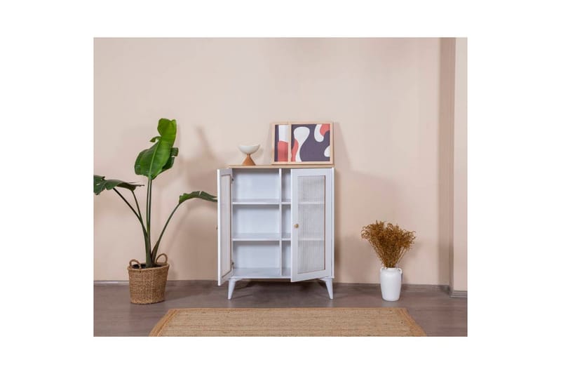 Mjudi Skänk 90x41 cm - Natur/Vit - Förvaring - Förvaringsmöbler - Sideboard & skänk
