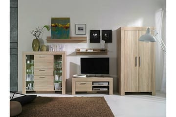 Aberfelt Möbelset För Vardagsrum - Brun - Förvaring - Förvaringsmöbler - Möbelset för vardagsrum