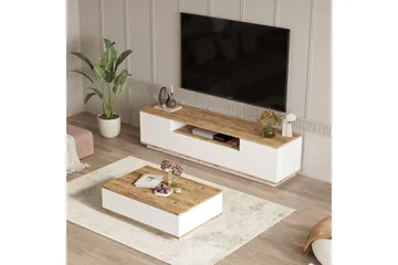 Anari Möbelset För Vardagsrum - Vit - Förvaring - Förvaringsmöbler - Möbelset för vardagsrum