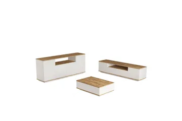 Anari Möbelset För Vardagsrum - Vit - Förvaring - Förvaringsmöbler - Möbelset för vardagsrum