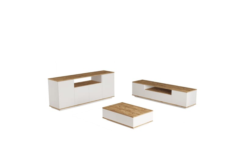 Anari Möbelset För Vardagsrum - Vit - Förvaring - Förvaringsmöbler - Möbelset för vardagsrum