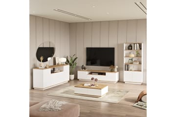 Anari Möbelset För Vardagsrum - Vit - Förvaring - Förvaringsmöbler - Möbelset för vardagsrum