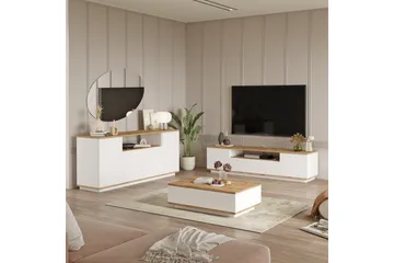 Anari Möbelset För Vardagsrum - Vit - Förvaring - Förvaringsmöbler - Möbelset för vardagsrum