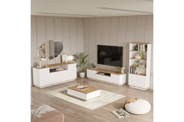 Anari Möbelset För Vardagsrum - Vit - Förvaring - Förvaringsmöbler - Möbelset för vardagsrum