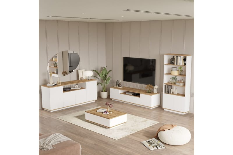 Anari Möbelset För Vardagsrum - Vit - Förvaring - Förvaringsmöbler - Möbelset för vardagsrum