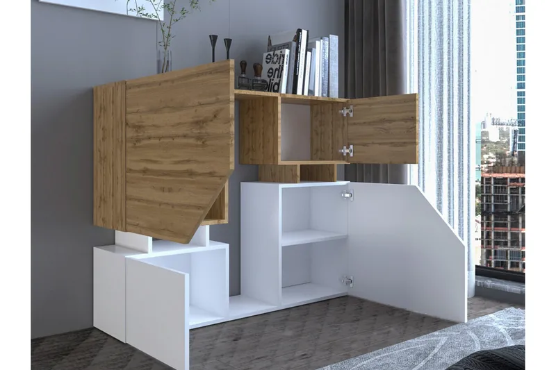 Carbost Möbelset För Vardagsrum Anthracite - Förvaring - Förvaringsmöbler - Möbelset för vardagsrum