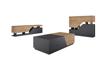 Carbost Möbelset För Vardagsrum Anthracite - Förvaring - Förvaringsmöbler - Möbelset för vardagsrum