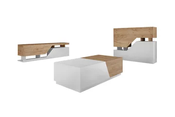 Carbost Möbelset För Vardagsrum White - Förvaring - Förvaringsmöbler - Möbelset för vardagsrum