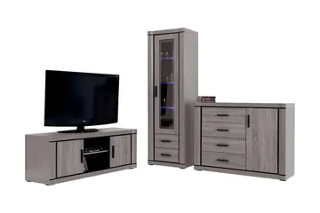 Dallas Vardagsrumsset - Ek - Förvaring - Förvaringsmöbler - Möbelset för vardagsrum