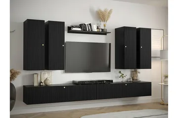 Dunvegan Möbelset För Vardagsrum Black - Förvaring - Förvaringsmöbler - Möbelset för vardagsrum