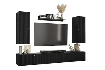 Dunvegan Möbelset För Vardagsrum Black - Förvaring - Förvaringsmöbler - Möbelset för vardagsrum